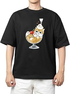 Youth black oversize over size t-shirt kitty kitten kawaii cute cat 62