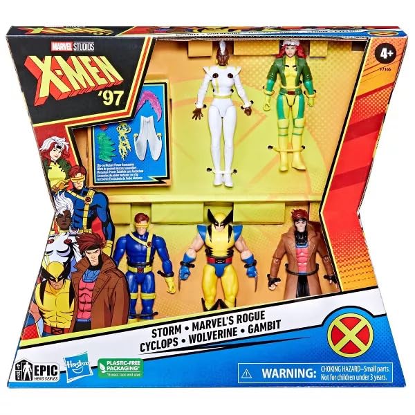 X-Men '97 Marvel Wolverine, Cyclops, Storm, Marvel's Rogue, Gambit
