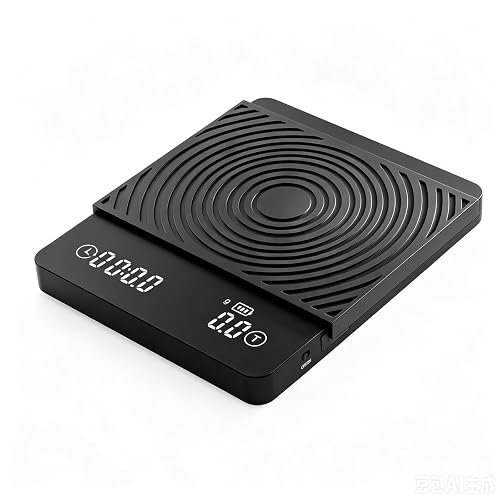Smart Espresso Coffee Scale with Timer, 0.1g Accuracy, Flow Rate