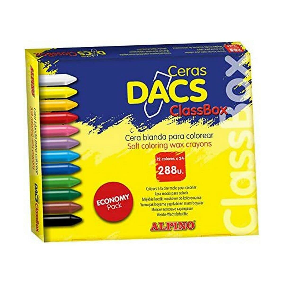 Economy pack ceras Dacs 288 unid. (24 unid. x 12 color)