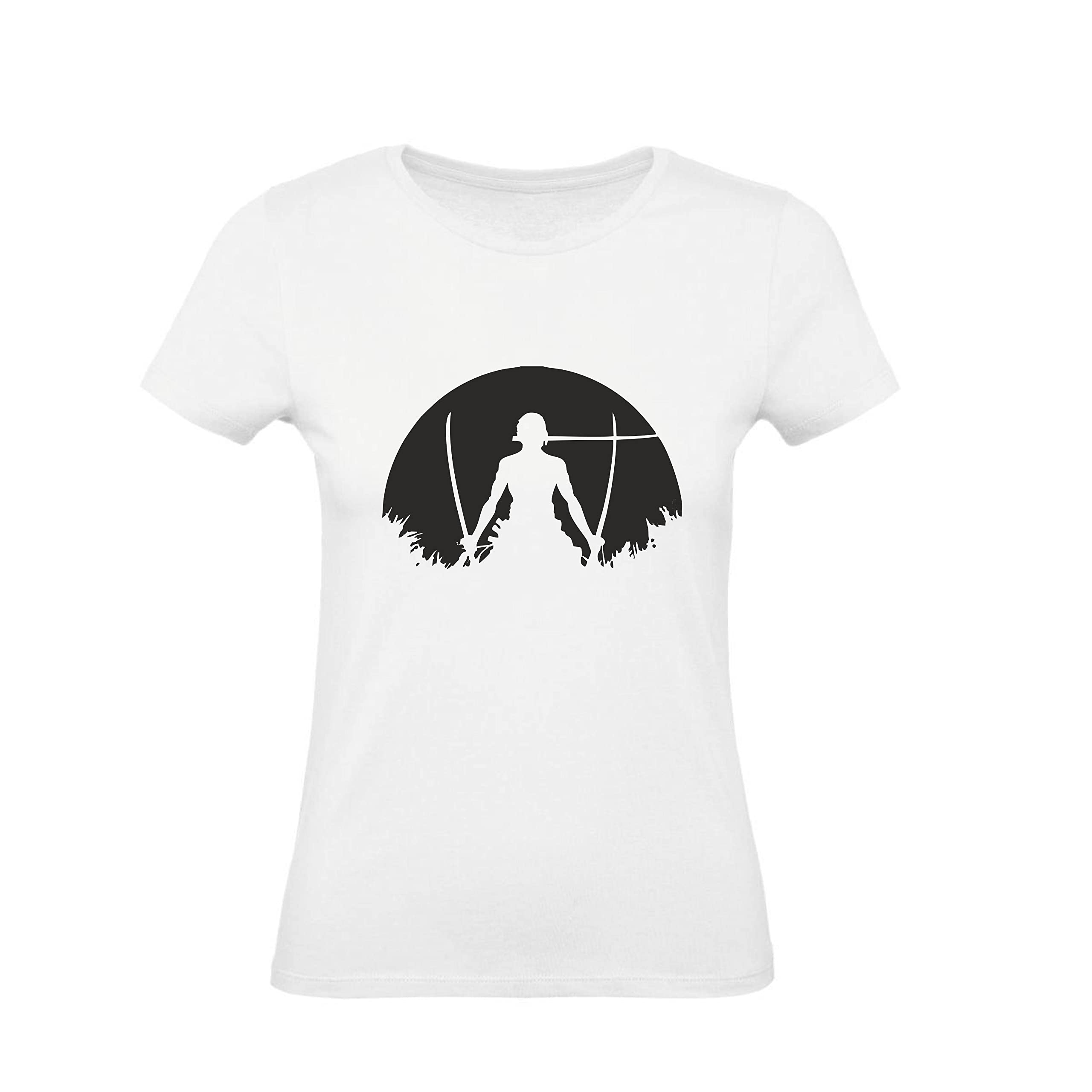 Social Crazy T-Shirt Donna – Cotone Basic, Vestibilità Super – Zoro Moon – Divertente Humor Made In Italy