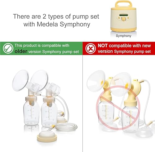 Miniatura 3 de Maymom Membranas compatibles con extractores de leche Medela, adecuadas para lactina, estilo libre manual, sinfonía, columpio, bombas con estilo,