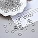 KISSITTY 2000pcs 10mm Stainless Steel Open Jump Rings Connectors 1mm Thick Chainmail Making Jewelry Findings