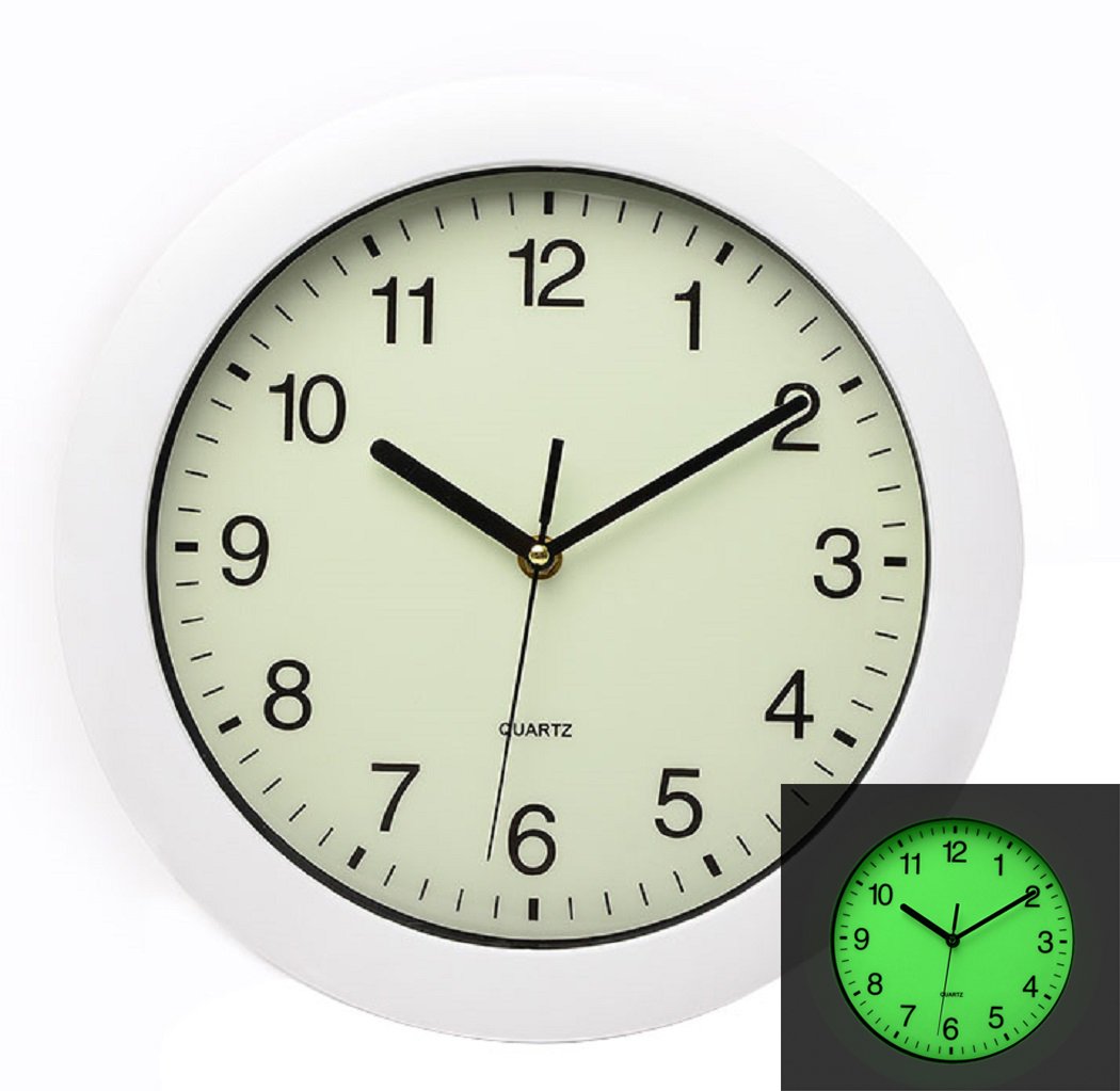 Buy Maytime Luminous Easy to Read Silent Non Ticking Quartz Wall Clock
