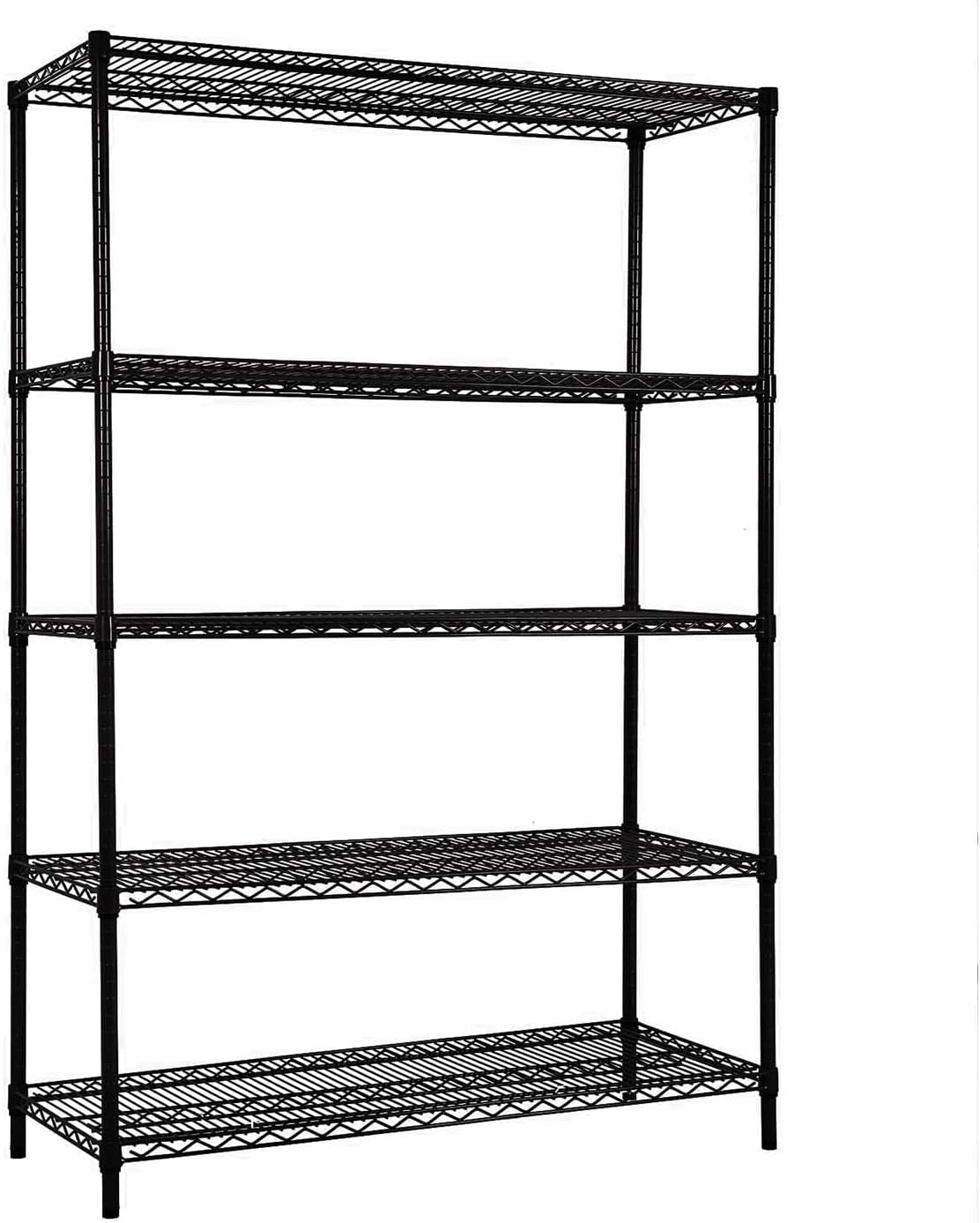 5 Tier Garage Shelving Unit NSF Wire Shelf Metal Large Storage Shelves