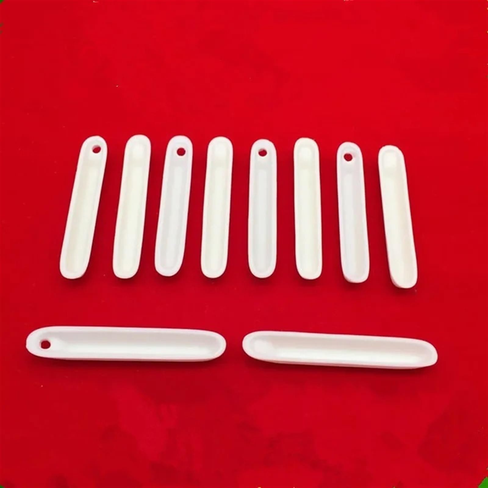 77 * 13 * 8mm / 99.3% Alumina Crucible/Boat/Corundum Crucible/Hole in One side/Al2O3 Ceramic Crucible/Sintered Crucible(with Holes)