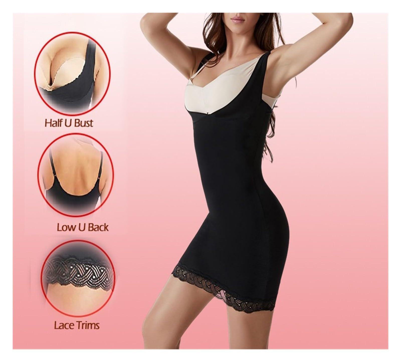 Vestido Moldeador para Mujer, Sexy, Moldeador, corsé, Parte Inferior Ajustada, Vestido Moldeador, Body Ajustable