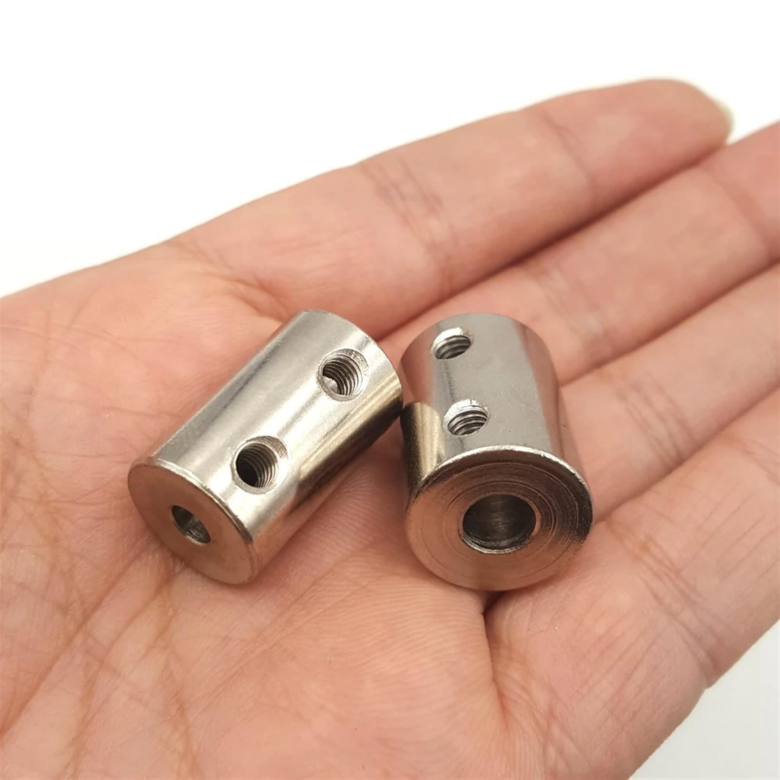 Acoplador de eje rígido de acero 45#, acoplador de eje de mandíbula de Motor CNC de 5mm a 8mm, acoplamiento rígido OD 14x22, conector de transmisión 4/5/6/8/10, 1 Uds.(7mm to 7mm)
