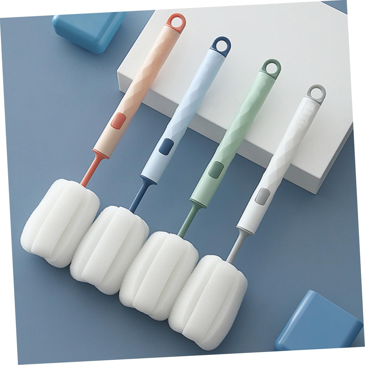 FRCOLOR 20stücke Teiliges Flaschenbürsten Abnehmbare Reinigungsschwämme Für Flaschen Tassen Und Thermobecher Ergonomisches Design Mit Aufhängeloch Für Gründliche Reinigung Ohne