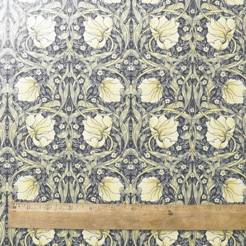 Licensed William Morris Pimpernel Cream PVC/Oilcloth Wipe Clean Tablecloth Fabric by The Metre