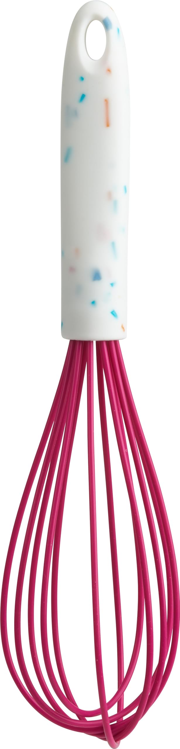 Trudeau White Confetti Silicone Whisk, 10