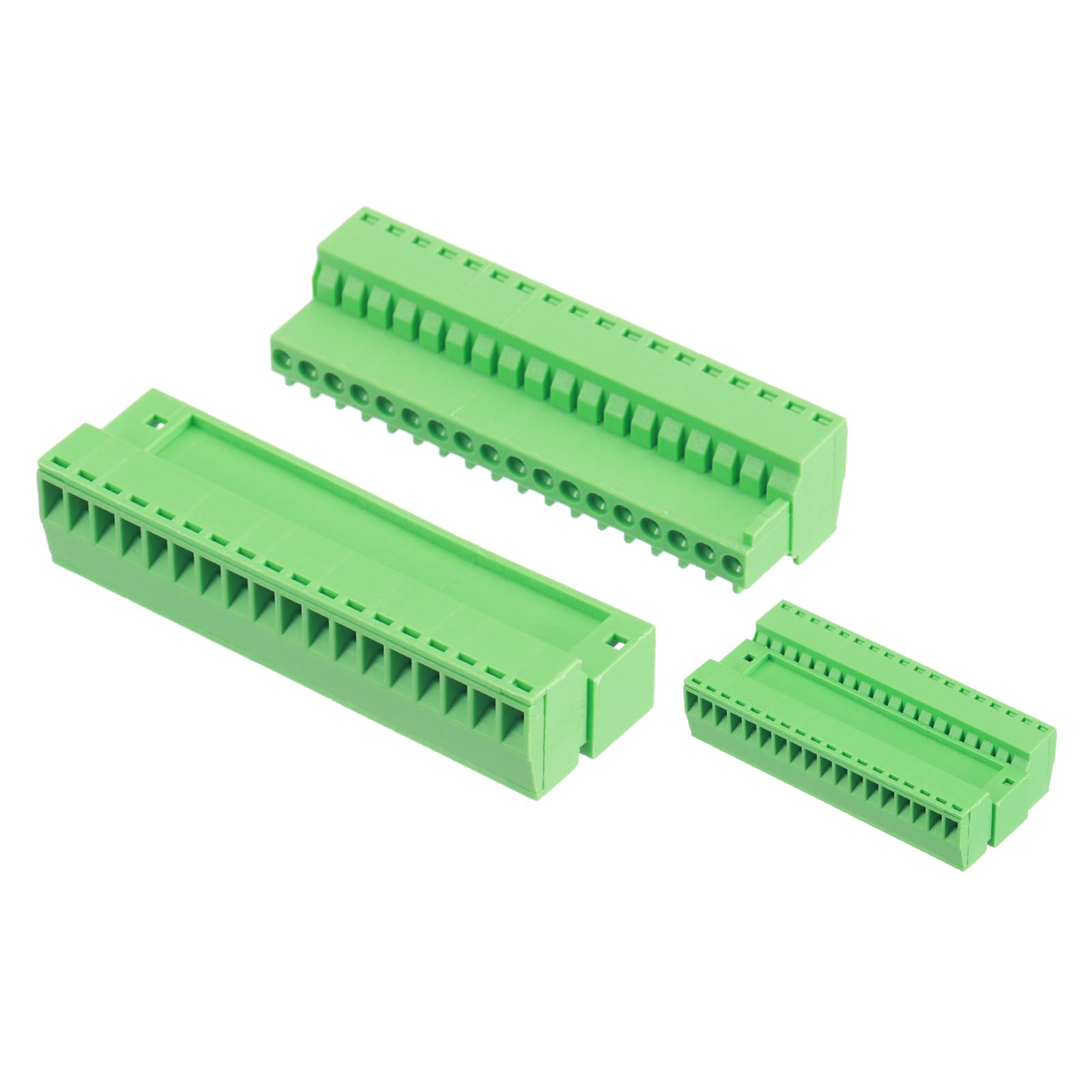 QUARKZMAN 2 Set Connettore A Blocco A Vite Per PCB Maschio Femmina 18 Pin Passo 3mm 0.1 Pollici, Verde