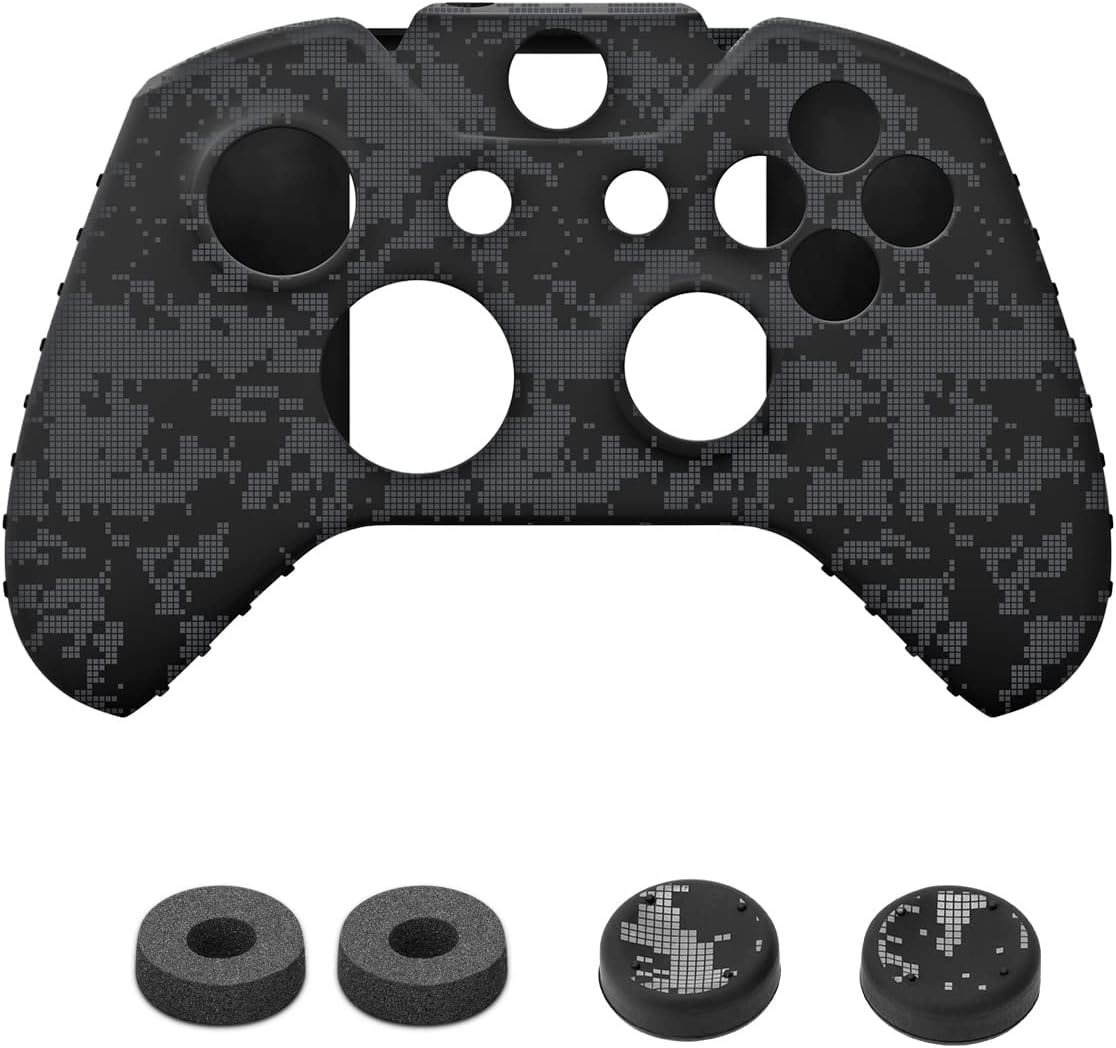 NiTHO Xbox One Gaming Kit Camo V2 for XB1, Customizing Skin Grip Handle Cover for Xbox One S/X Controller with Thumb Grips Camo