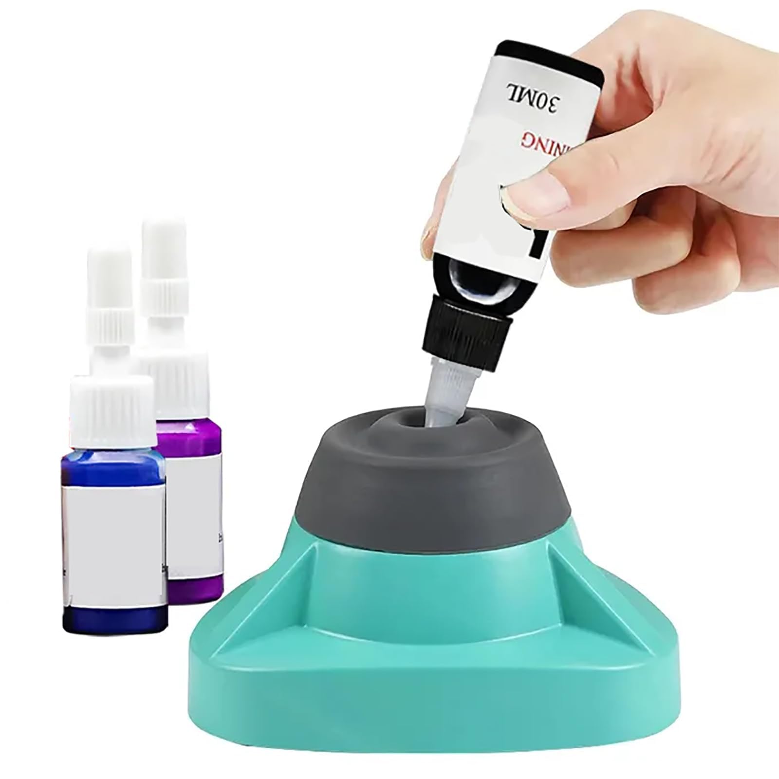 COYEUX Mini-Vortex-Mischer, 10000 U/min, Lackrührmaschine mit Auslöseschalter, schnelle Reaktion und Stabiler Betrieb, zum Mischen von Klebstoff, Wimpernkleber, Pigmenten