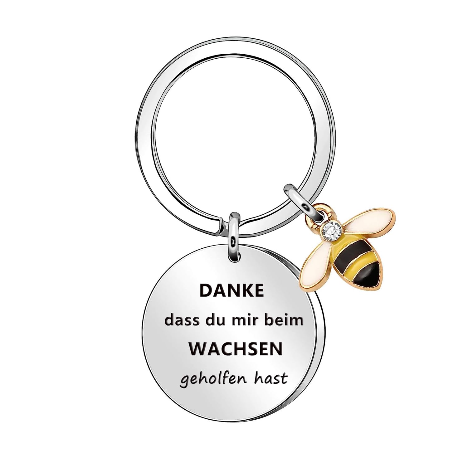 Danke, Dass du mir beim Wachsen Gehelfen Hast! Bee Keyring Farewell Gift Teacher Farewell Gift Nursery Teacher Farewell