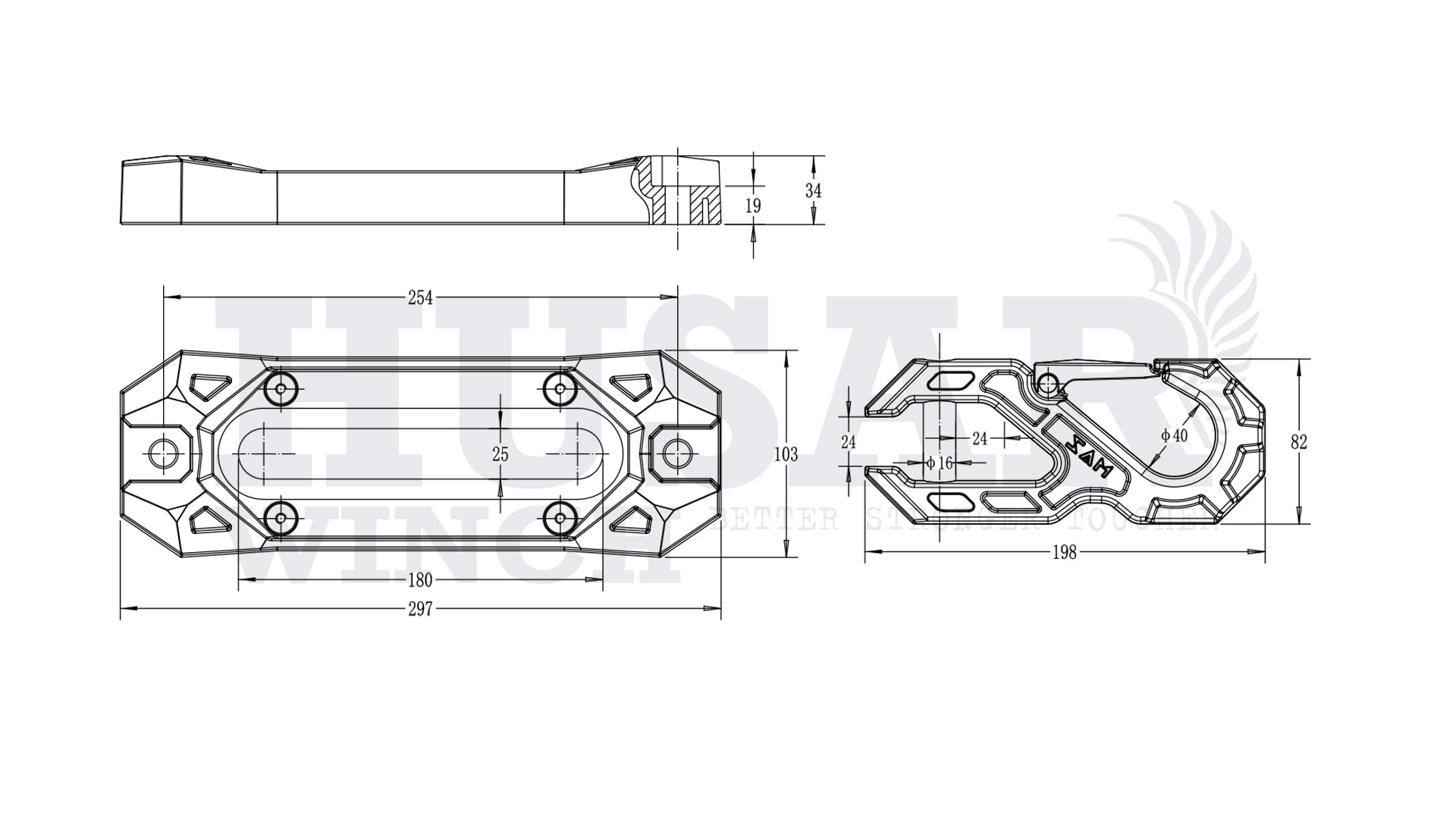 Guía Deslizante Con Gancho de 10000-26000 lbs Para Cabrestantes Eléctricos Con Cuerda Sintética,Ideal Para Vehículos Todoterreno 4x4,Camiones,Lavaliers,Remolcadores y Vehículos Especiales