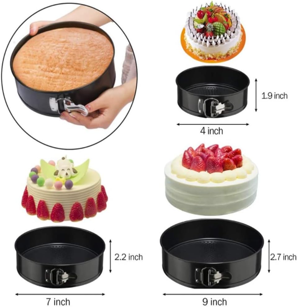 155pcs Non Stick Lock Button Cake Baking Tray Set Silicone Paper Spatula