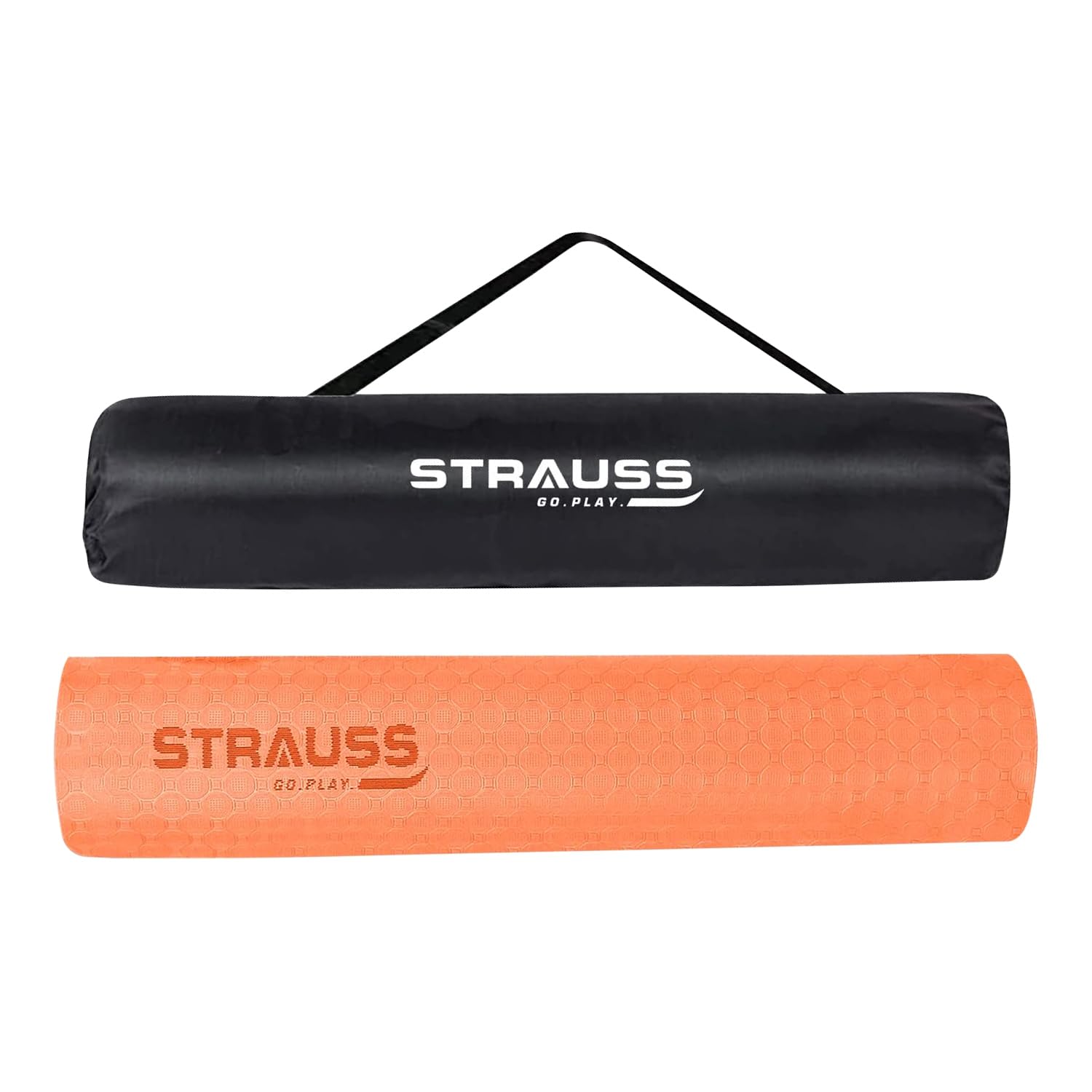 Strauss Anti Skid TPE Yoga Mat with Carry Bag, 6mm, (Orange) (B09TGY4YXN) Amazon Price History, Amazon Price Tracker
