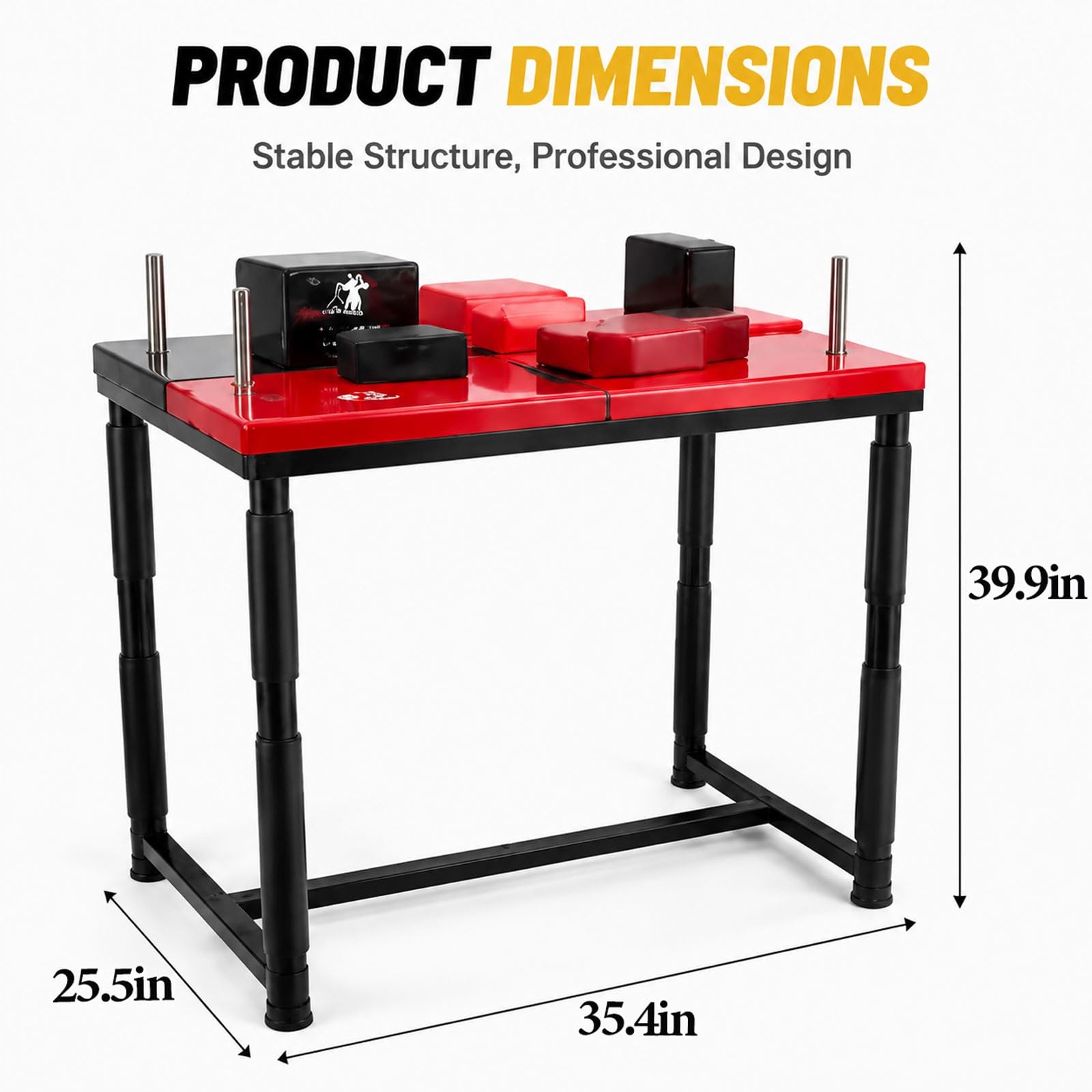 Mesa de Lucha Libre extraíble con cómodas Coderas.