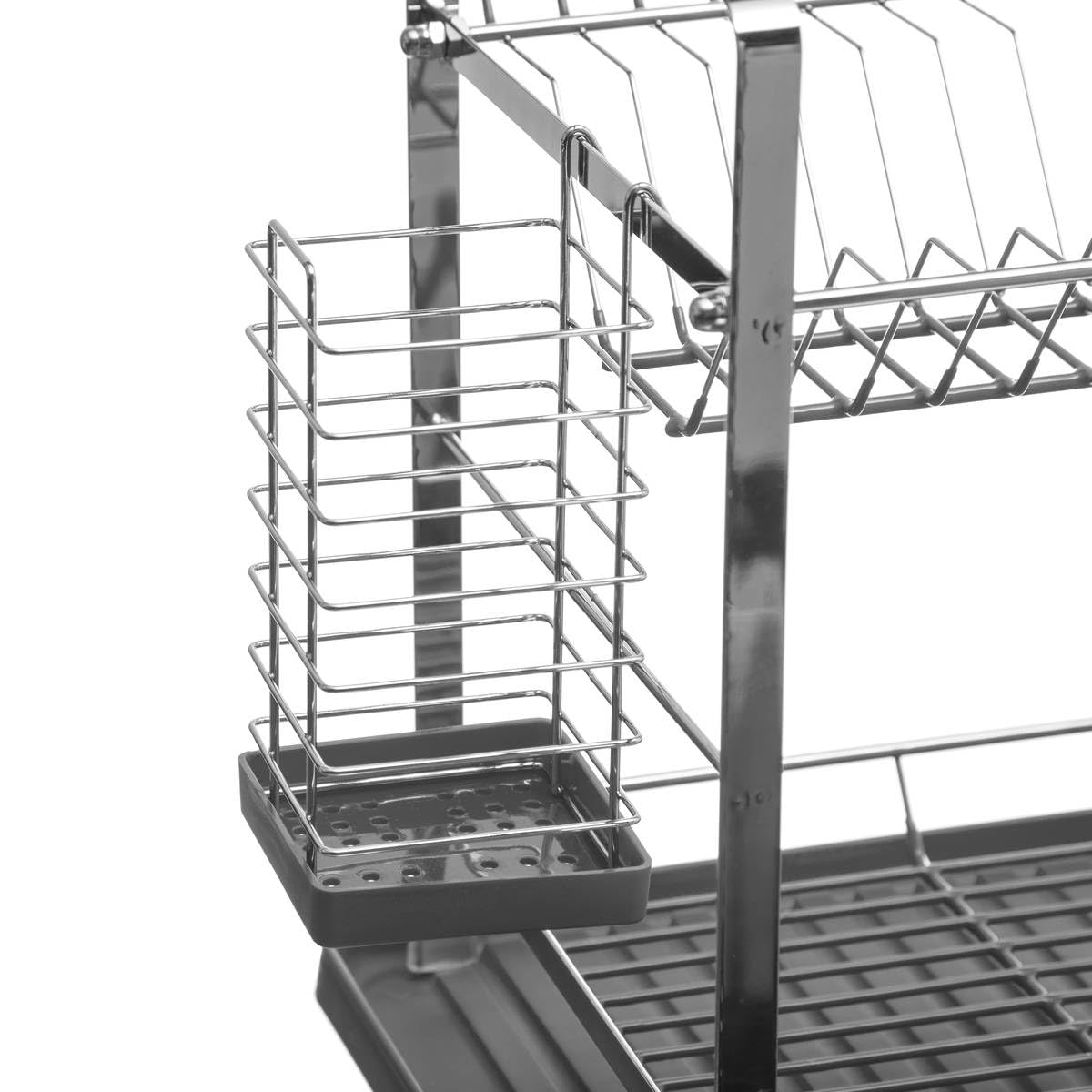 5five - metallabtropfgestell 2 ebenen mit grauer platte
