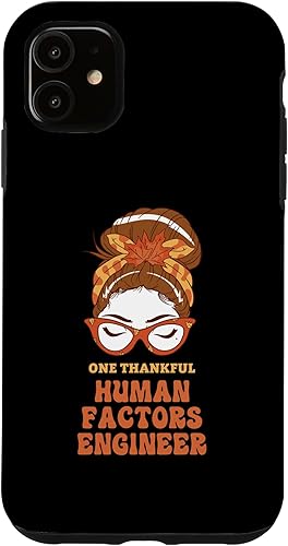 Miniatura 10 de iPhone XS Max Messy Bun Human Factors Engineer Thanksgiving Woman Case