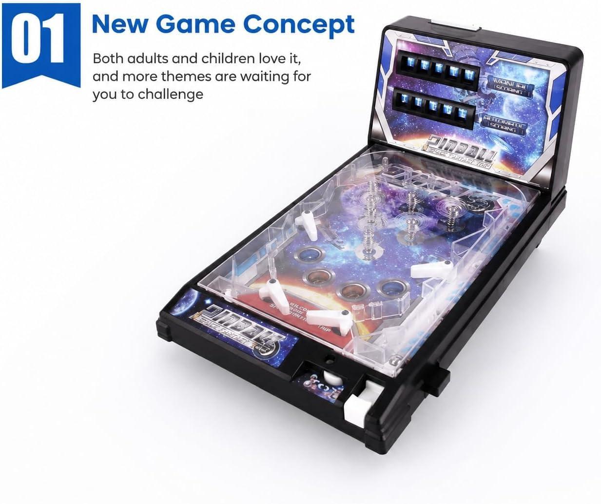 Pinball elettronico da tavolo con luci e suoni