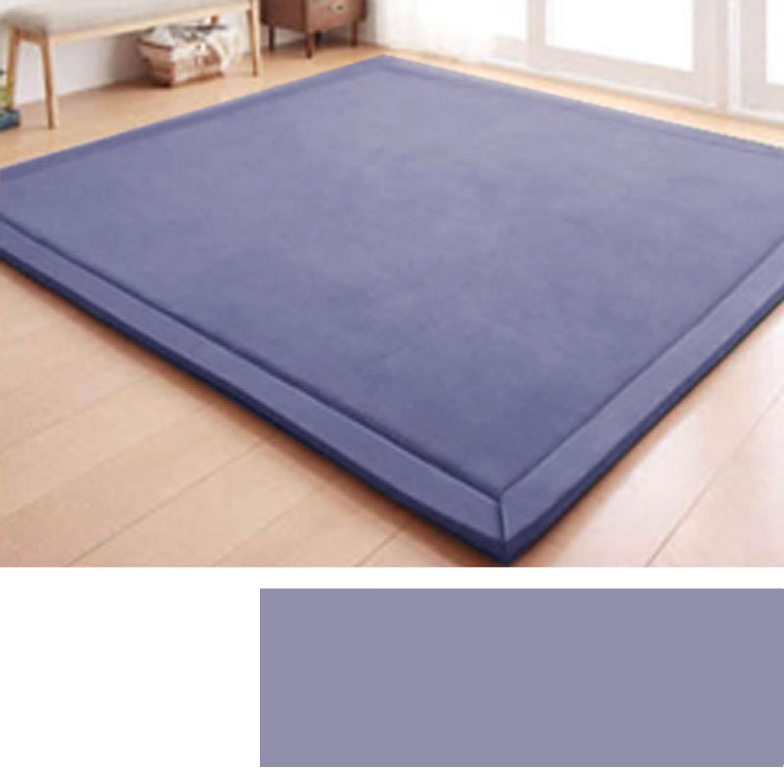 DSSHENGDS Coral Velvet Kids Rug,Bedroom crawling mat，Washable for Living Room Bedroom Dining Room,Modern Washable Soft Mat, Perfect Carpets for Yoga2cm-I- 100 * 240cm