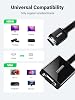 Ugreen HDMI VGA cable adapter HDTV Active audio transmission over 1080p Converter for Kabel PC Laptop, Chromebook, Raspberry Pi 40248