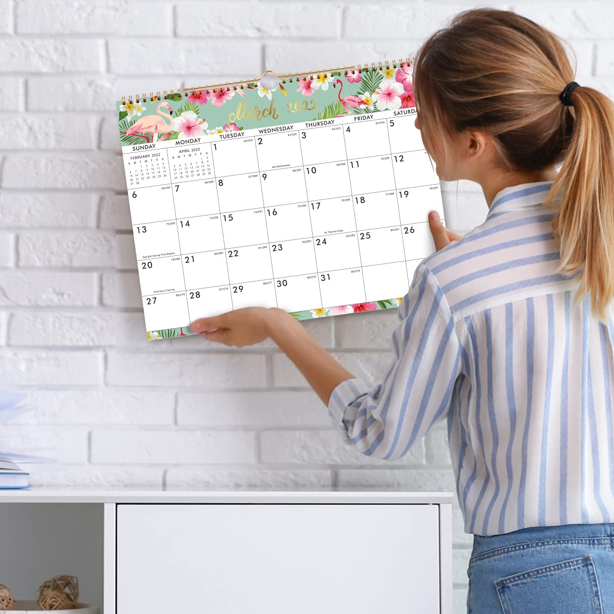 2022 Calendar Wall Calendar with Colorful Monthly Page