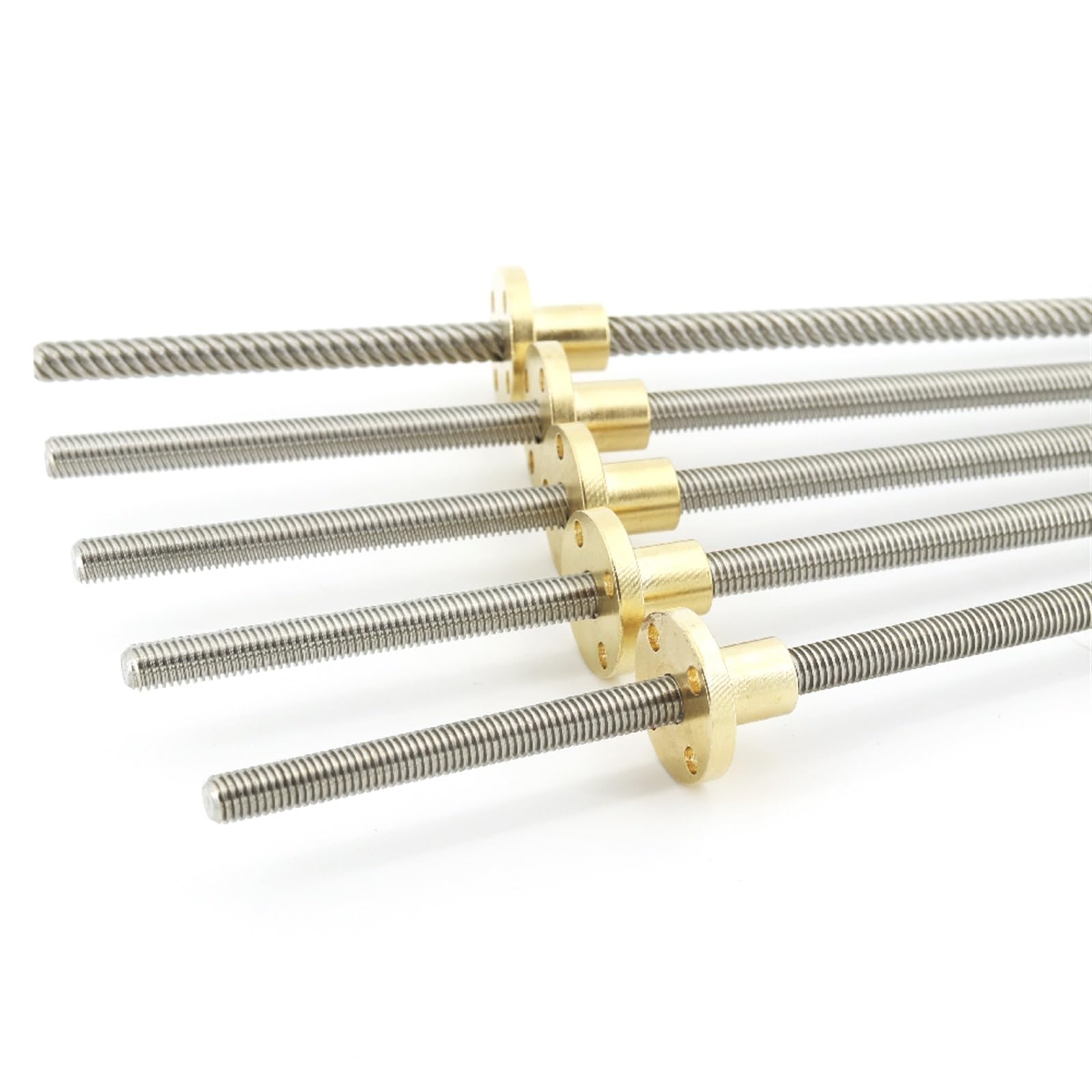 IBOWZ Trapezgewindespindel T6 Leitspindel 1mm Steigung Mit Messingmutter 100/150/200/250/300/400 IBOWZ Trapezgewindespindel T6 Leitspindel 1mm Steigung Mit Messingmutter 100/150/200/250/300/400