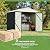 Greesum Outdoor Storage Shed 6 x 8 ft. Utility Tool Shed Metal Storage Garden Shed with Door & Lock for Patio Storage, Gray