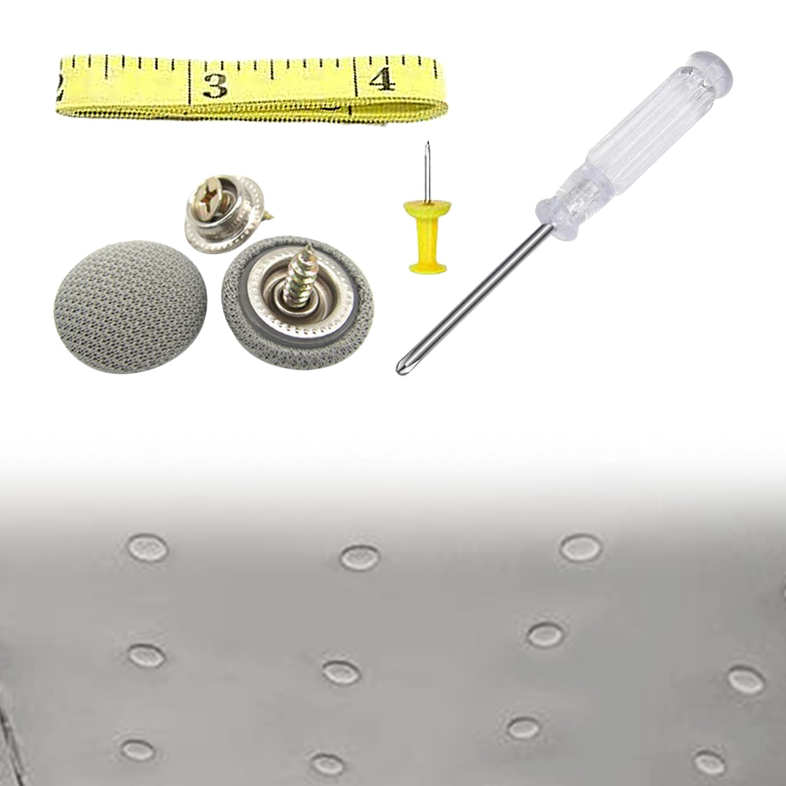 60PCS Car Roof Headliner Repair Kit Auto Roof Snap Rivets Retainer Buttons with Installation Tool Fixing Repair Buckle