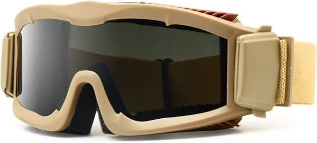 EnzoDate Military Alpha Ballistic Goggles Tactical Army Sunglasses Airsoft CS Paintball Glasses 3 Lens Kit