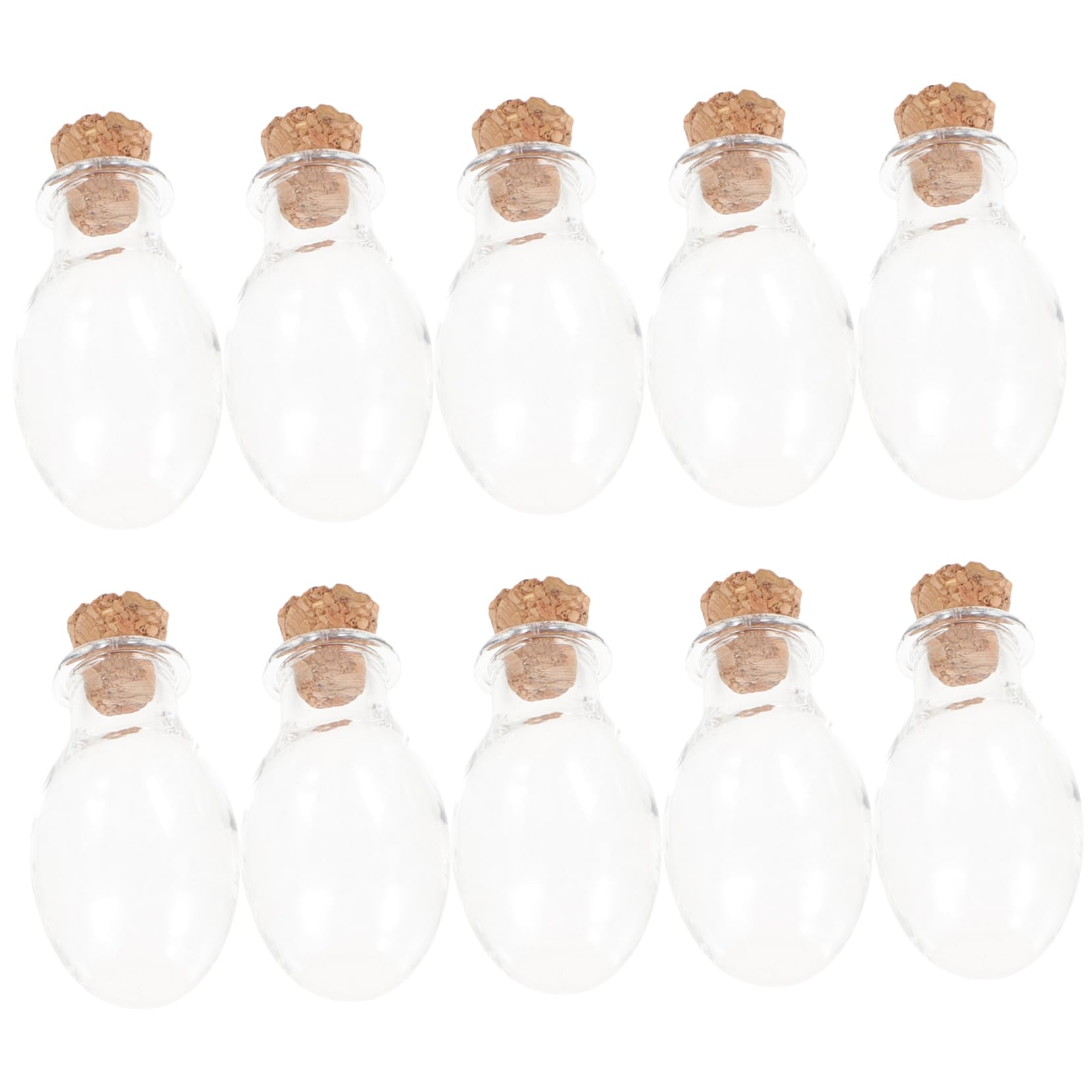 10pcs Multifunctional Bottle Laboratory Display Glass Bottle Specimen Bottle Laboratory Bottle Glass Glass Bottle Sample Bottle Sub Bottle Glass Bottles with Cork Bottle