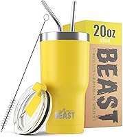 Vista 37 de Beast Vaso de 20 oz de Acero Inoxidable con Aislamiento al Vacío para Café y Hielo de Doble Pared Termo de Viaje (Arcoíris)