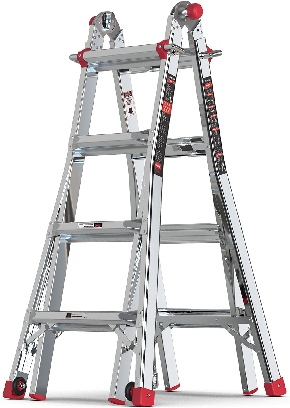 Werner MT22 telescopingladders, 22 feet, Aluminum