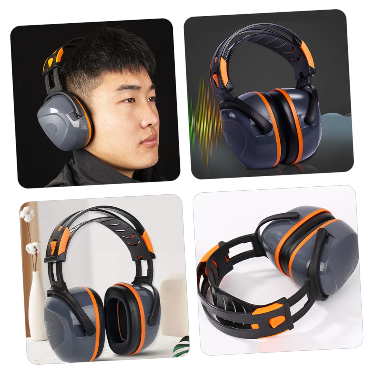 Angoily 5 Pz Cuffie antirumore cuffia con cancellazione del rumore protezione dell'udito da tiro headphones cuffie registrazione dispositivo di cancellazione del rumore AbS