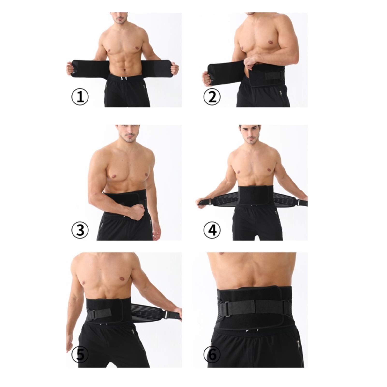DSMYYXGS Kompressionsbandage für Lendenwirbelsäule, Taillenschmerzen, Rückenverletzungen, Stützbandage für Fitness, Gewichtheben, Fitnessstudio, Sport, Sicherheit, Korrektur (Größe : Einheitsgröße)