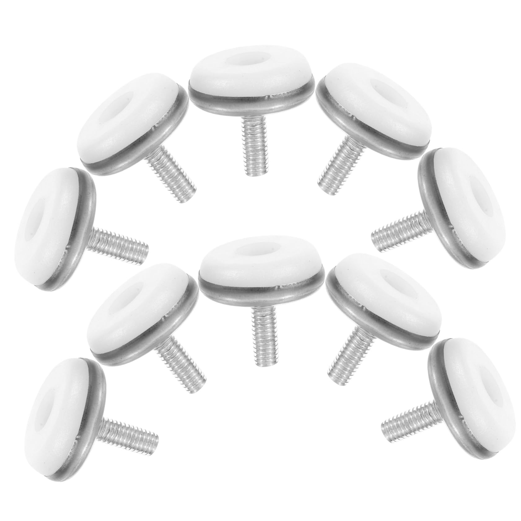 NUOBESTY 10 Piezas Patas Ajustables de Muebles Niveladores de Armarios y Sillas de Estabilidad de Mesas y Sofás