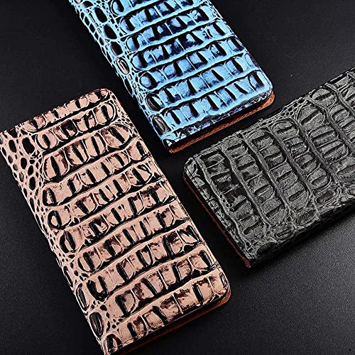 Étui crocodile iPhone 13 Pro Max : housse en cuir marron chic - 2