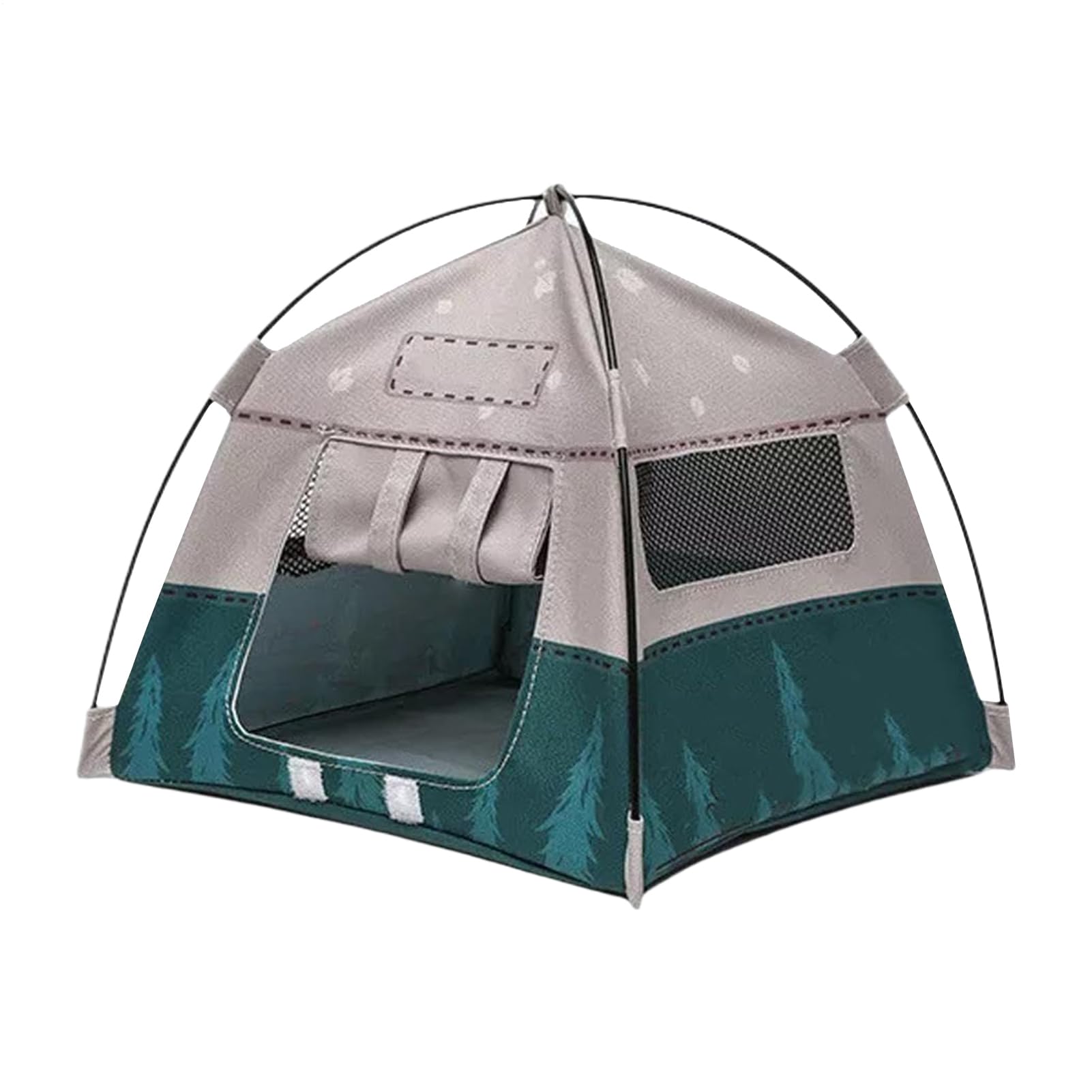 Miniature Camping Tent - Scale Doll Tent, Pretend Play Outdoor Accessory, Portable Toy Shelter, Use for Garden Scene or Miniature Playhouse Display, Playhouse Accessory, Multi Color