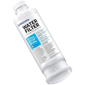 SAMSUNG Genuine Filters for Refrigerator Water and Ice, Carbon Block Filtration for Clear Drinking Water, HAF-QIN-2P, 2 Pack