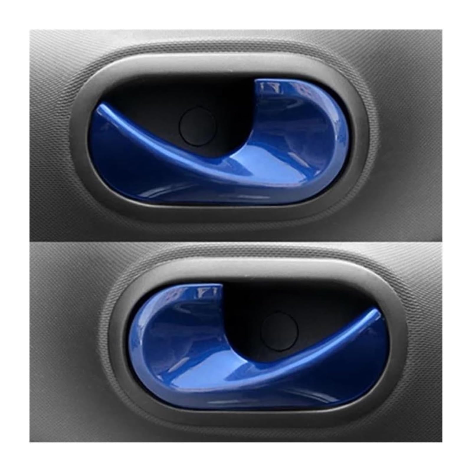 Fahbstr Blue Car Inner Handle Car Interior Door Handle Inner Bowl Decorative Stickers For Smart 453 For Fortwo For Forfour(Blue)