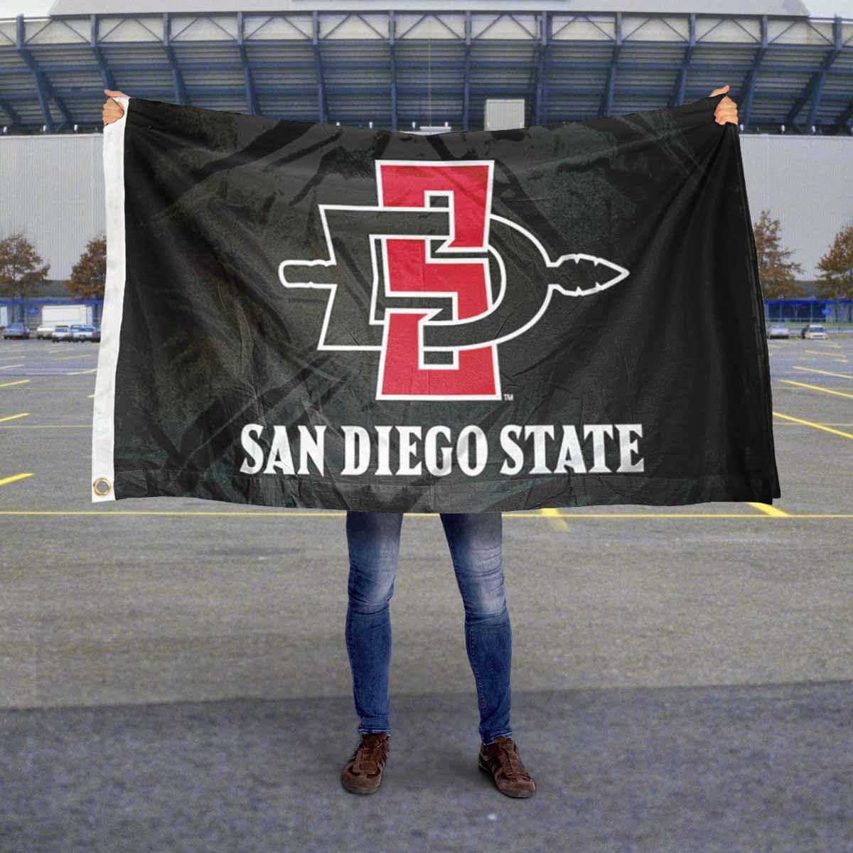 College Flags & Banners Co. San Diego State Aztecs SDSU University Large College Flag - Image 5