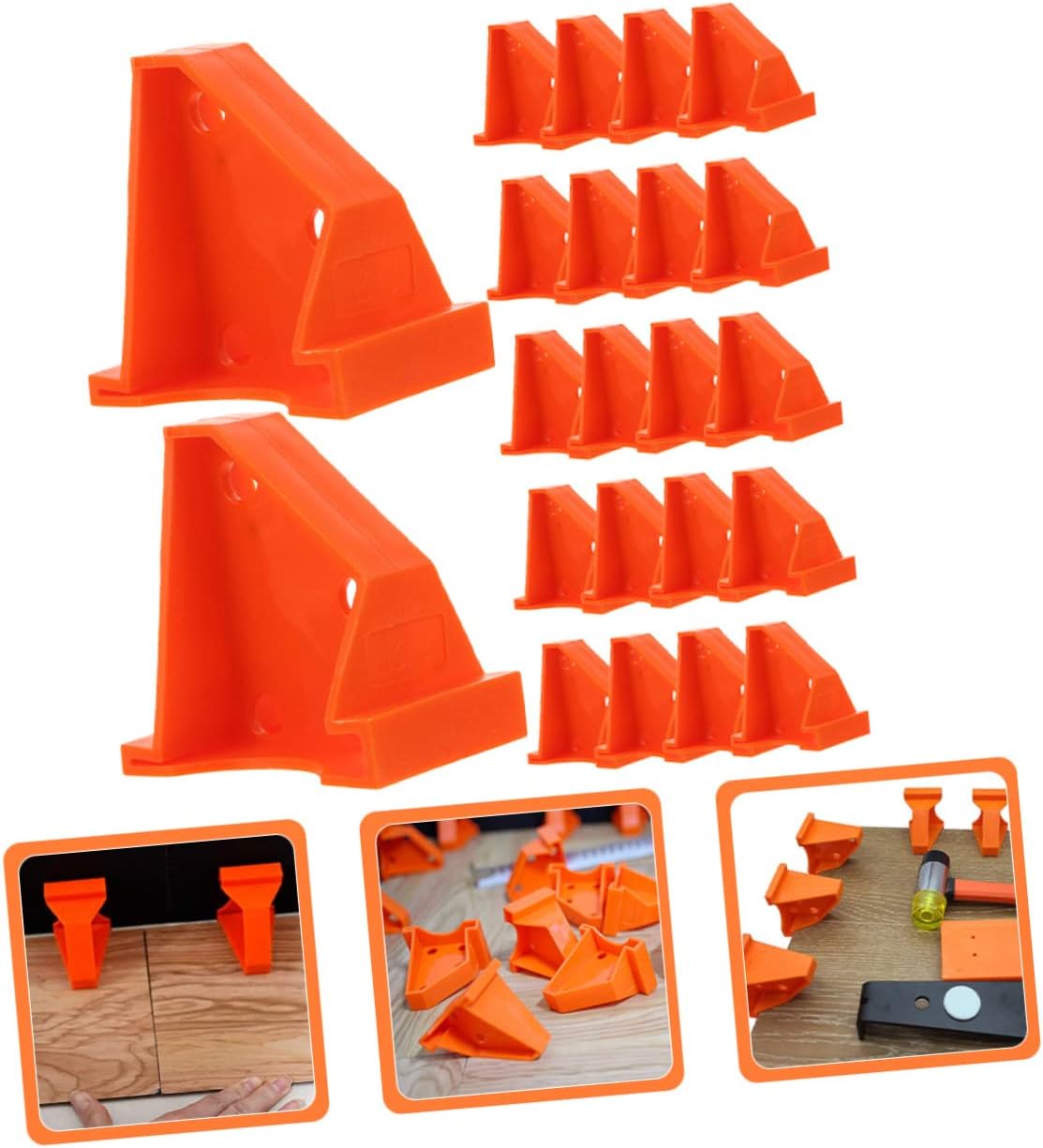 POPETPOP 30pcs Hardwood Floor Installation Spacers Adjustable Flooring Tools Flooring Wedges for Vinyl Plank Installation Compatible