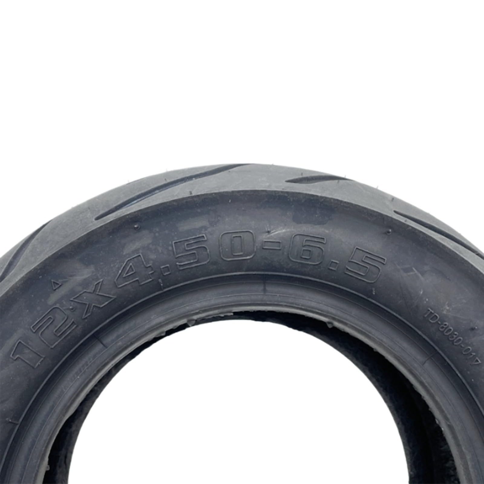 Neumático sin cámara para scooter eléctrico de 12 x 4.50-6.5, neumático de repuesto de goma gruesa resistente a pinchazos con agarre estable para uso urbano en carretera