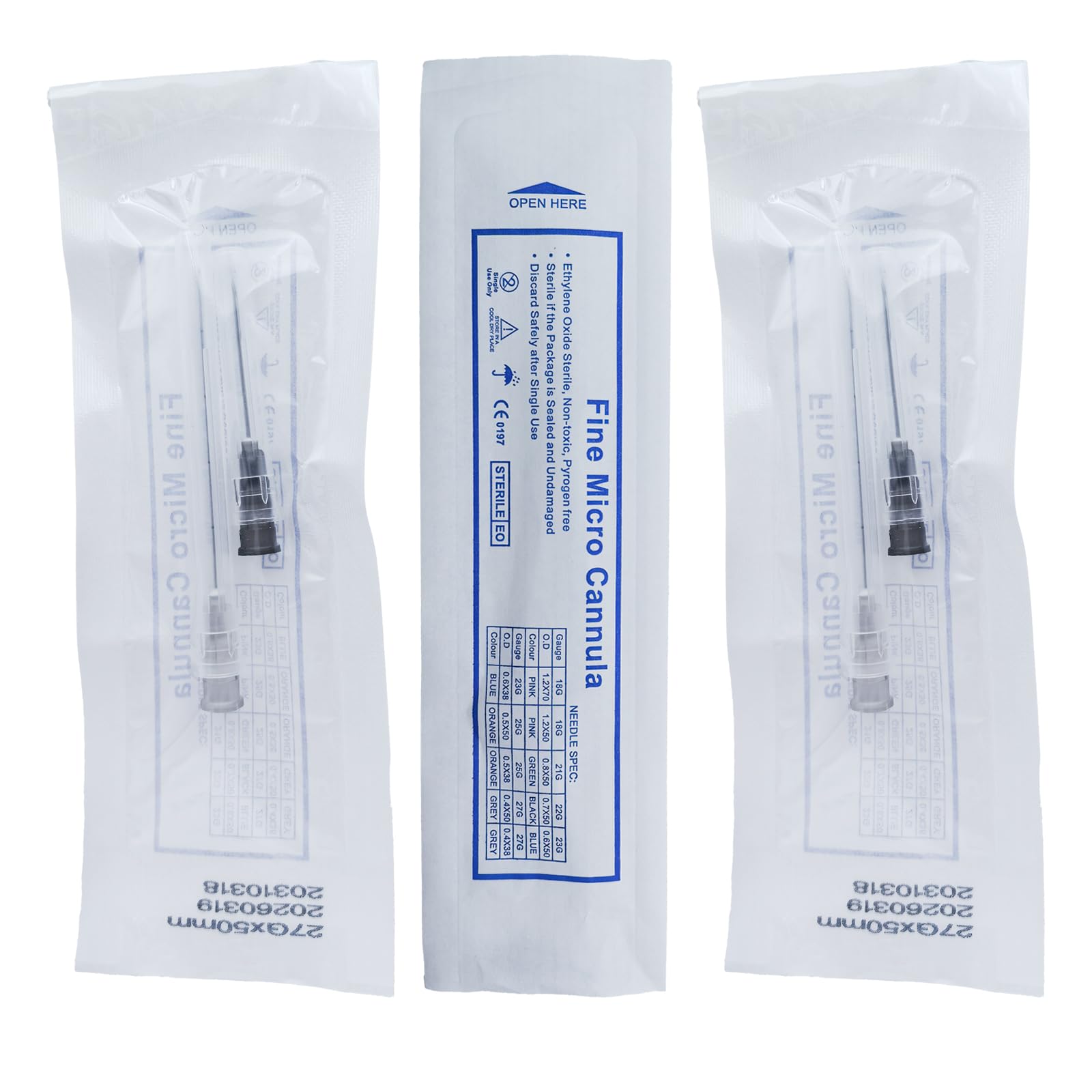 10pcs Professional Blunt Tips for Face Lifting,Individual Packaging for Lab and Veterinary (27G-50mm) — Amazon image 3