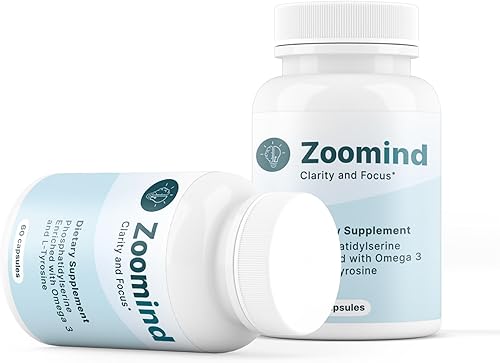 Miniatura 5 de Suplemento dietético Zoomind. Promueve la claridad y la concentración. Rico en omega-3, fosfatidilserina (PS) y L-tirosina. Apoya la función