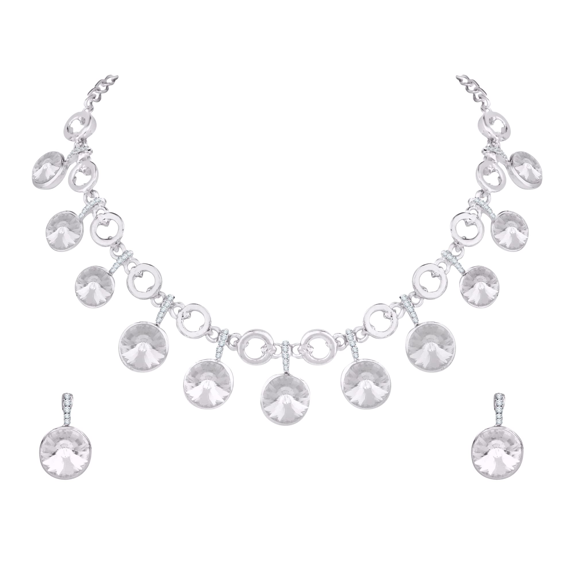 See full amazon price history chart for Atasi International Silver Plated Crystal Necklace Jewellery Set with Earrings for Women & Girls for Party & Wedding Collection (R5653) Atasi International Silver Plated Crystal Necklace Jewellery Set with Earrings for Women & Girls for Party & Wedding Collection (R5653) (B0BXJB2DVZ) Amazon Price History, Amazon Price Tracker
