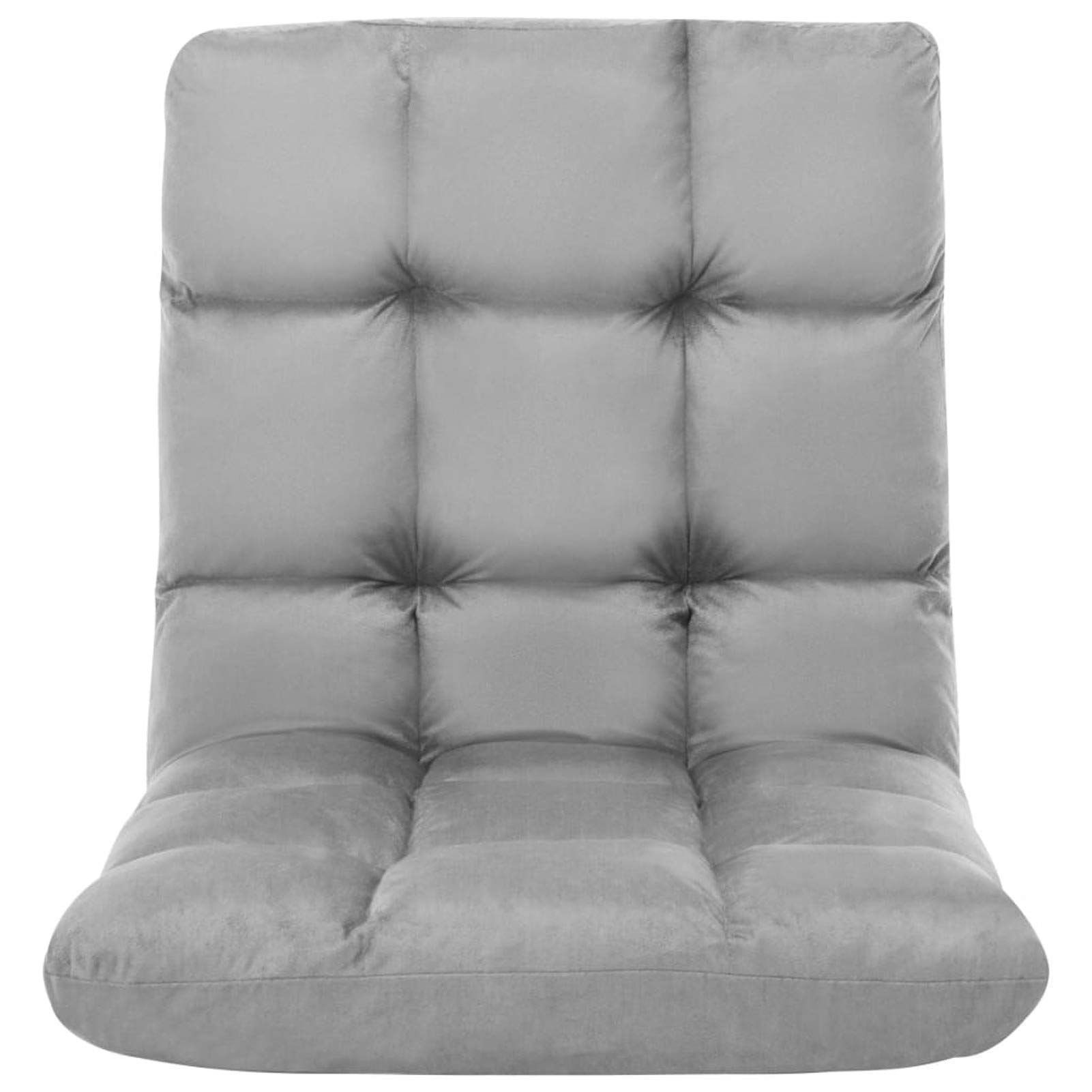 ShGaxin Chaise longue de sol pliable, chaises longues de jardin, chaises longues extérieures, hamacs et chaises longues plage, hamac terrasse, chaises de terrasse, microfibre grise